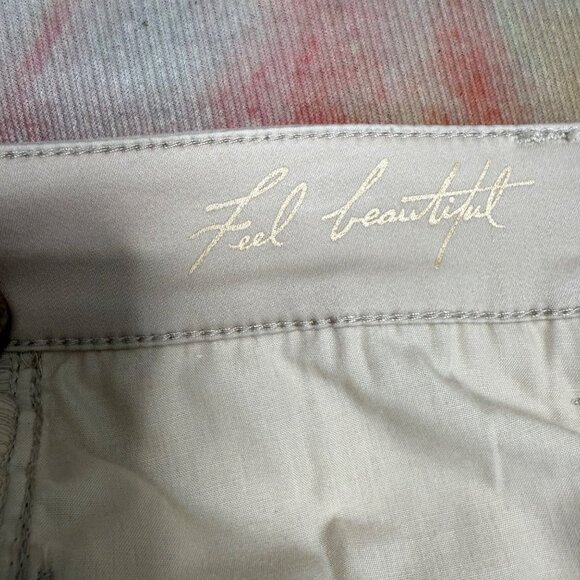 White House Black Market Womens Size 6R Beige Slim Ankle Denim Jeans - Picture 4 of 11